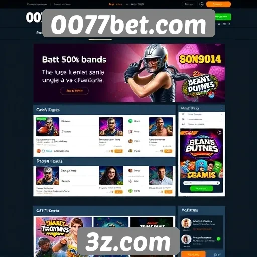 Interface e experiência do usuário em 0077bet.com